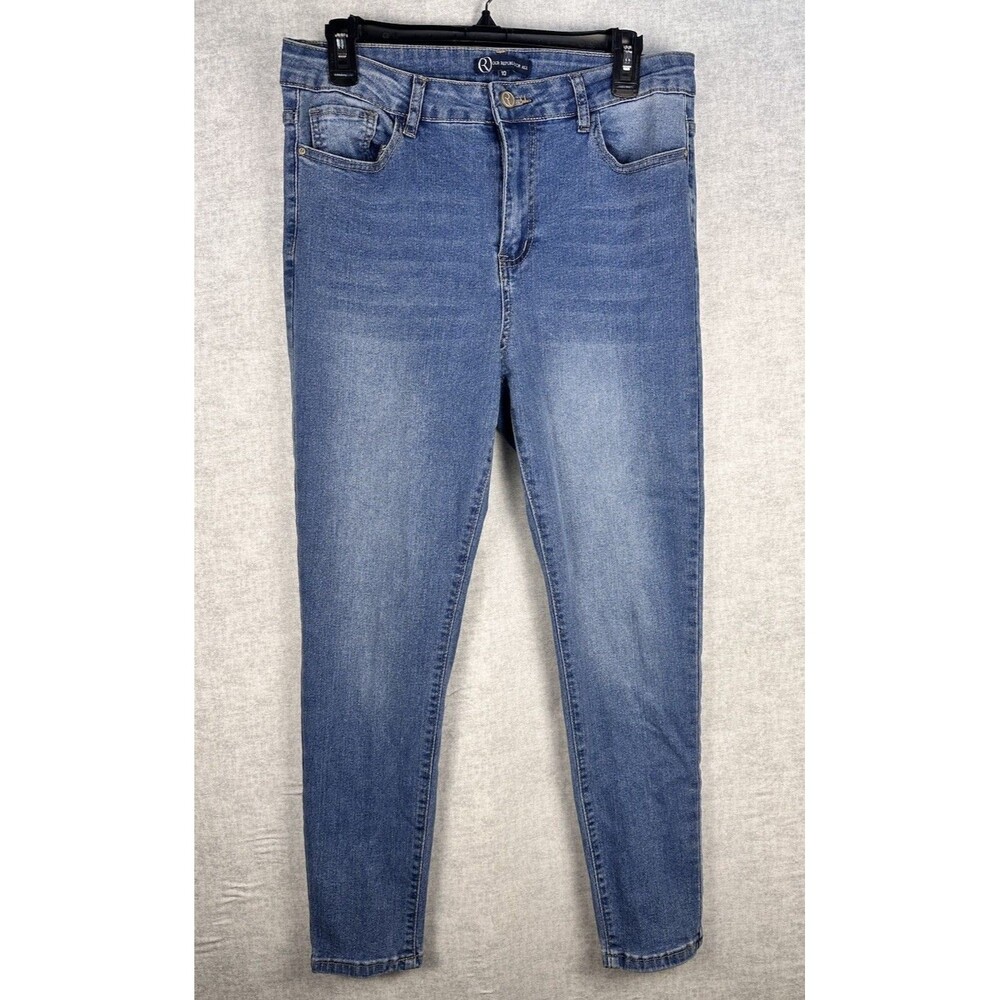 Women's Our Republic for All Jeans - Size 10 Straight Leg Skinny Medium Wash